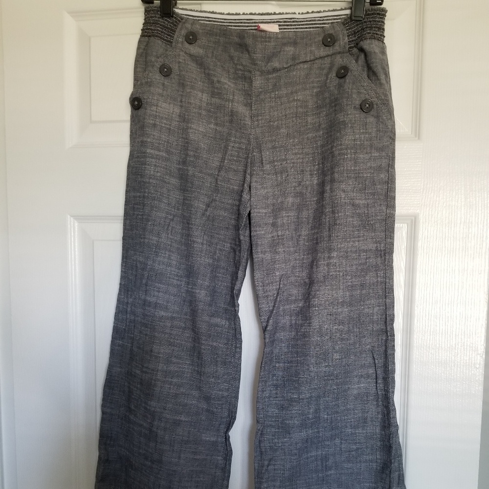 Candies Linen Grey Pants